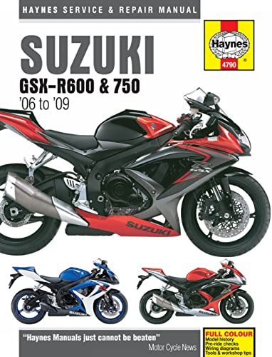 Haynes Suzuki GSX-R600 & 750 '06 to '09 Service and Repair Manual: 06-09 (Haynes Service and Repair Manual)