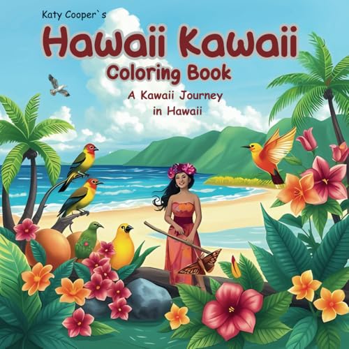 Hawaii Kawaii Coloring Book: A Kawaii Journey in Hawaii von Independently published