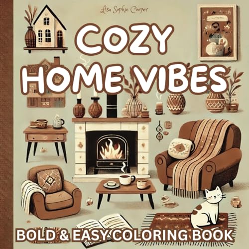 Cozy Home Vibes: A Bold and Easy Coloring Book for Relaxation, Comfort, and Creative Stress Relief for All Ages von Independently published