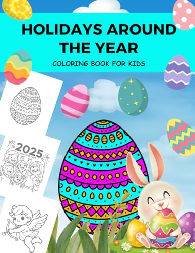 Holidays Around the Year: Coloring Book for Kids von Independently published