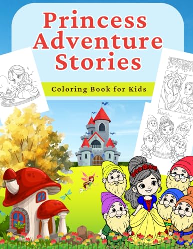 Princess Adventure Stories: Coloring Book for Kids von Independently published