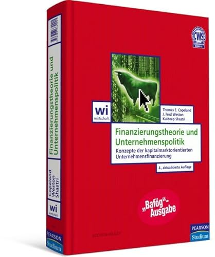 Finanzierungstheorie BAföG: Finanzierungstheorie (Pearson Studium - Economic BWL) von Pearson Studium ein Imprint von Pearson Deutschland