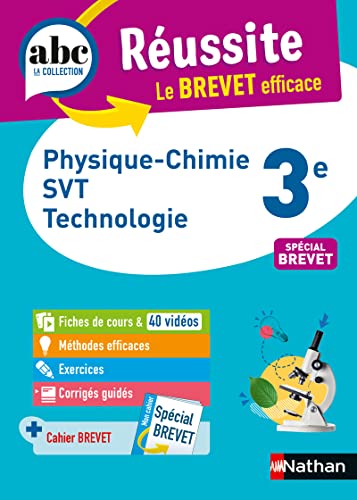 ABC Réussite Physique-Chimie Svt tecnologie 3e - Brevet 2023 von NATHAN