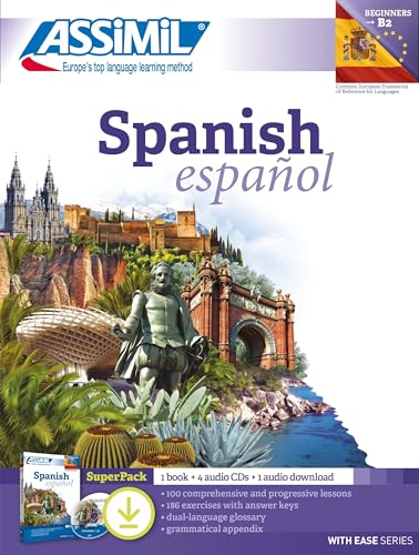 Spanish Superpack Book + 3 Audio CD's and 1 Audio Download (Senza sforzo) von Assimil