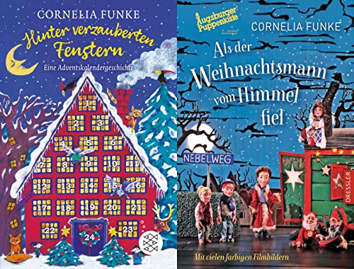 Hinter verzauberten Fenstern + Als der Weihnachtsmann vom Himmel fiel + 1 exklusives Postkartenset