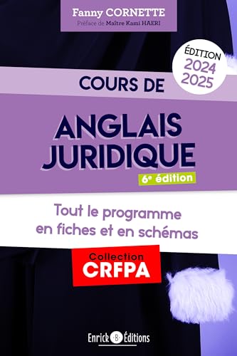 Cours d'anglais juridique 2024-2025: Grammaire et introduction au droit du common law von ENRICK