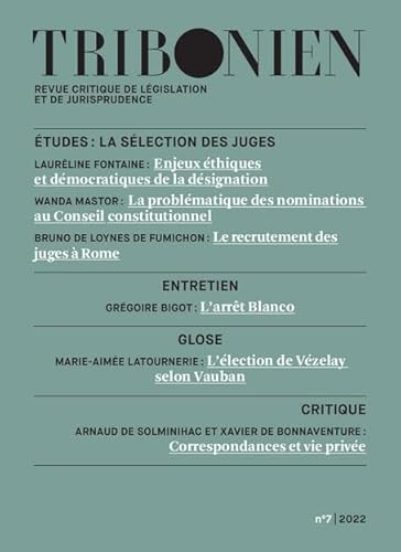 Tribonien Revue critique de législation et de jurisprudence N°7 (Tome 7) von LEGIS COMPAREE