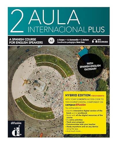 Aula Internacional Plus 2. Ed. Inglesa. Ed Hibrida. Libro del Alumno: Student's book + Exercise book +Mp3 2 (A2) (English) ED