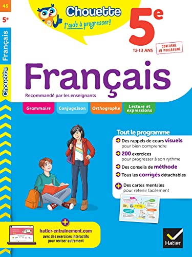 Chouette - Français 5e: cahier de révision et d'entraînement recommandé par les enseignants