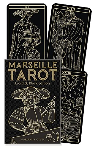 Marseille Tarot: Gold and Black Edition von Llewellyn Worldwide Ltd