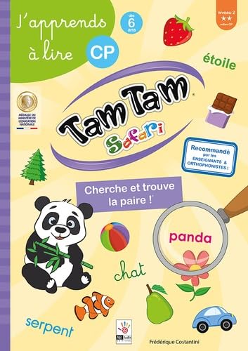 Tam Tam Safari - J'apprends à lire, CP niveau 2 - Cherche et Trouve la paire !: Cherche et trouve la paire ! Milieu CP von AB LUDIS