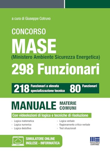 Concorso Ministero Ambiente Sicurezza Energetica - 298 funzionari (Concorsi&Esami) von Maggioli Editore