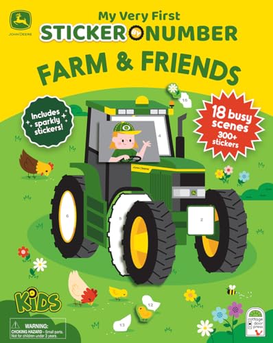 John Deere Kids Farm & Friends: Sticker by Number