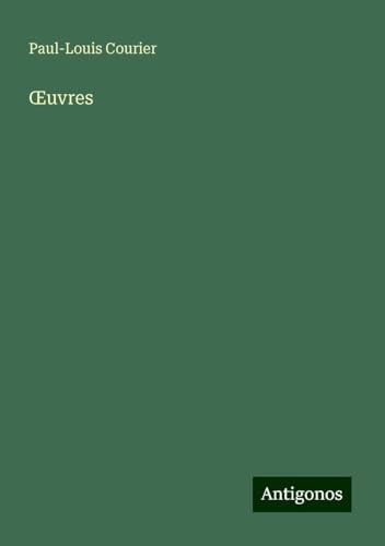 ¿uvres von Antigonos Verlag