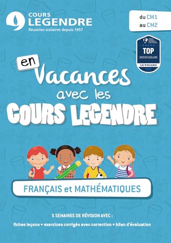 Français et mathématiques du CM1 au CM2 Cahier de vacances du CM1 au CM2 von EDICOLE