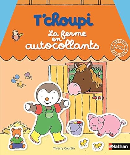 T'choupi la ferme en autocollants von NATHAN