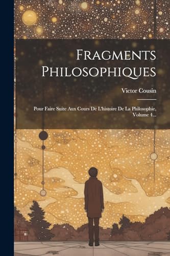 Fragments Philosophiques: Pour Faire Suite Aux Cours De L'histoire De La Philosophie, Volume 4... von Legare Street Press