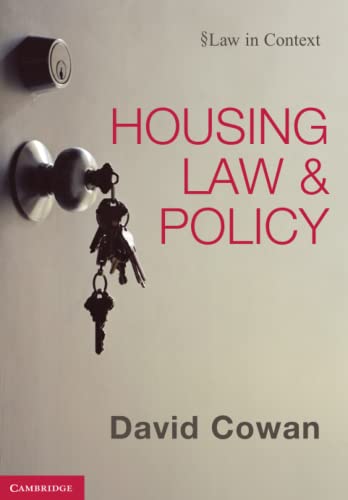 Housing Law and Policy (Law in Context) von Cambridge University Press