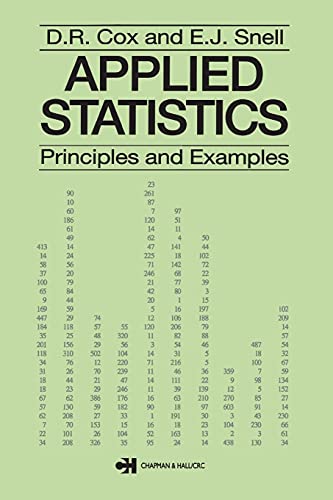 Applied Statistics - Principles and Examples (Chapman & Hall/Crc Texts in Statistical Science, 2, Band 2) von Routledge