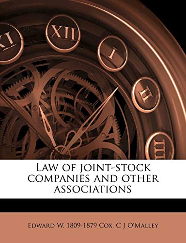 Law of joint-stock companies and other associations