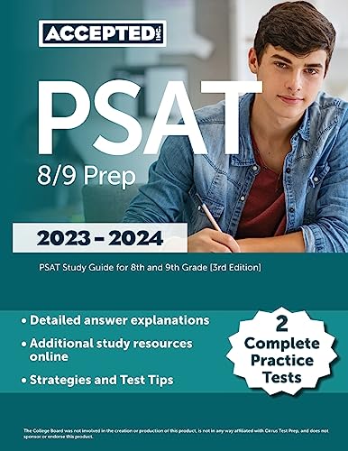 PSAT 8/9 Prep 2023-2024: 2 Complete Practice Tests, PSAT Study Guide for 8th and 9th Grade [3rd Edition] von Accepted, Inc.