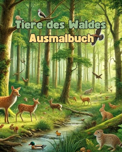 Tiere des Waldes: Ausmalbuch (Ausmalbücher Isabelle Craemer)