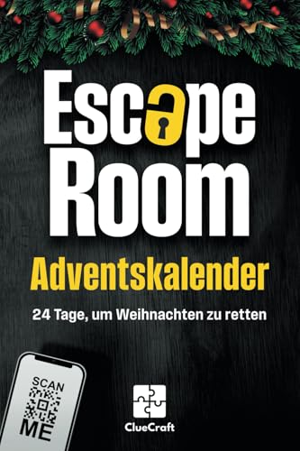 Der Escape Room Adventskalender: Ein Adventskrimi zum Lösen - 24 Tage, um Weihnachten zu retten - Der Rätsel Adventskalender für Erwachsene Der Escape Room Adventskalender: Ein Adventskrimi zum Lösen - 24 Tage, um Weihnachten zu retten - Der Rätsel Adventskalender für Erwachsene von Book Shelter GmbH