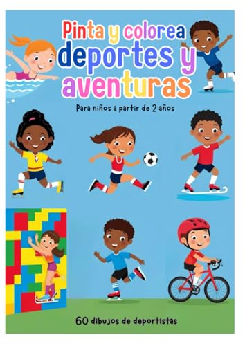 Pinta y colorea deportes y aventuras: 60 dibujos de deportes para colorear von Independently published