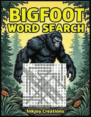 Bigfoot Word Search Puzzle Book: 55 Large Print Word Search Puzzles Featuring 1485 Words About the Mysterious World of Bigfoot | Easy-to-Read Puzzle ... a Perfect Gift for Holidays and Birthdays! von Independently published