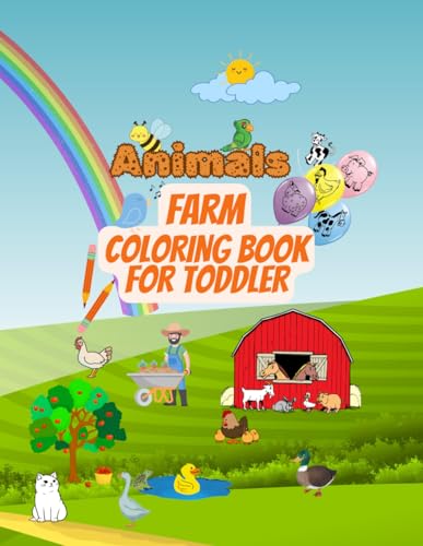 The Little Learner | Coloring Book With Farm Animals For Kids Ages 2-5: The Little One Learns To Draw And Has Fun von Independently published