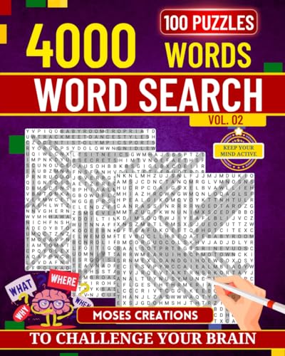 4,000 Word Search in 100 Puzzles Vol. 2: Puzzles for Everyone: 4,000 Words and 100 Engaging Word Searches von Independently published