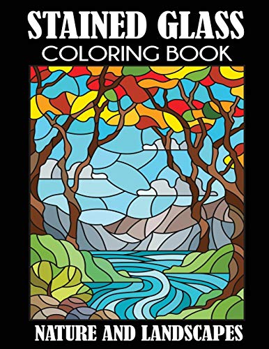 Stained Glass Coloring Book: Nature and Landscapes von Dylanna Publishing, Inc.