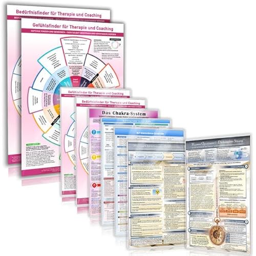 [9er Set] Das Premium Praxis-Set für den Hypnotherapeuten und Coach (2024) – 9 Helfer für Deine Coaching-Praxis mit NLP, Hypnose, Gefühls- und ... (2 ... (2 Wandposter DINA2, 7 Wissenskarten DINA4)