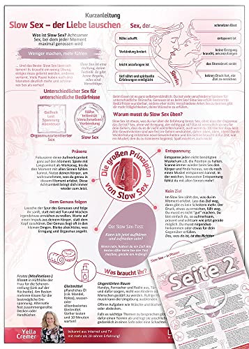 Der Liebe Lauschen mti Slow Sex (2022): erfüllter Sex in der Partnerschaft [DIN A4 - zweiseitig, laminiert] von LoveBase Media