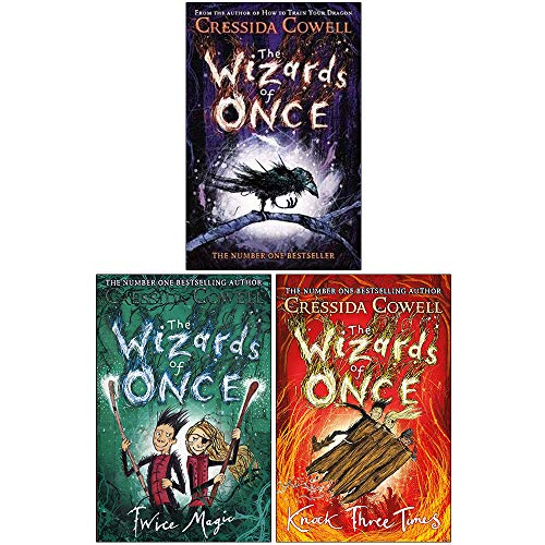 The Wizards of Once Series 3 Books Collection Set By Cressida Cowell (The Wizards of Once, Twice Magic, Hardback-Knock Three Times)