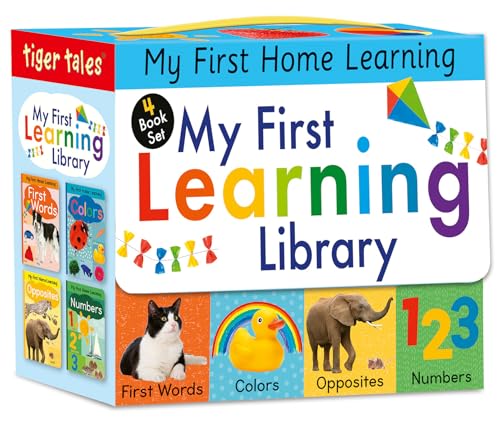 My First Learning Library 4-Book Boxed Set: Includes First Words, Colors, Opposites, and Numbers (My First Home Learning)