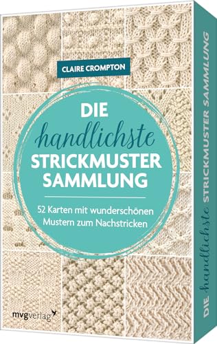 Die handlichste Strickmuster-Sammlung: 52 Karten mit wunderschönen Mustern zum Nachstricken I Kartenset in kompakter Box mit 52 Strickdesigns und 16-seitiges Booklet mit Strickwissen von mvg Verlag