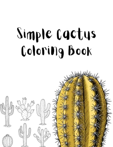 Simple Cactus Coloring Book von Independently published