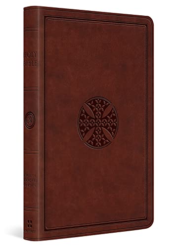 Holy Bible: English Standard Version, Trutone, Brown, Mosaic Cross, Value Thinline von Crossway Books