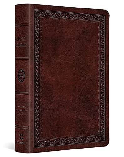 ESV Large Print Compact Bible (Trutone, Mahogany, Border Design): English Standard Version, Large Print Compact Bible, Trutone, Mahogany, Border Design von Crossway Books