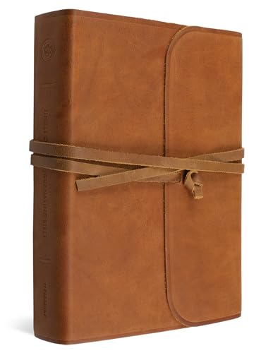 Single Column Journaling Bible: English Standard Version, Brown, Natural Leather, Flap With Strap Single Column Journaling Bible: English Standard Version, Brown, Natural Leather, Flap With Strap