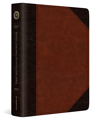 The Holy Bible: English Standard Bible, Single Column Journaling Bible, Trutone, Brown/cordovan, Portfolio Design