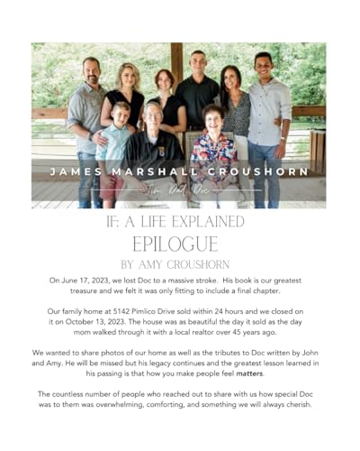 IF: A Life Explained, Epilogue von Independently published