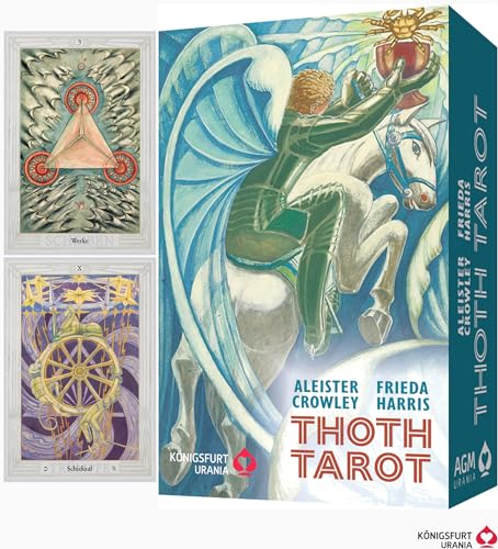 Aleister Crowley Thoth Tarot Pocket DE: 78 Karten mit Anleitung (Original-Farben!)