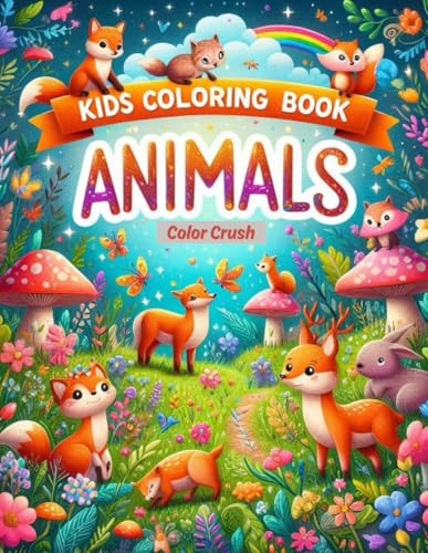 Kids Coloring Book: Vibrant Magical and Easy Coloring Book for Kids | 24 High Quality Print Coloring Pages of animals and Birds von Independently published