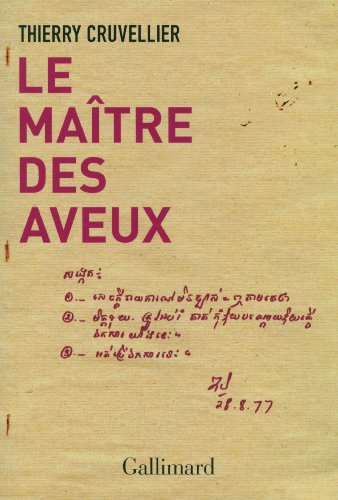 Le maitre des aveux von GALLIMARD