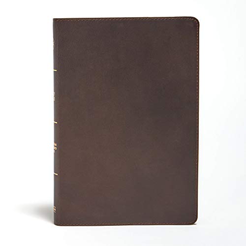 CSB Large Print Ultrathin Reference Bible, Brown Genuine Leather, Black Letter Ed CSB Large Print Ultrathin Reference Bible, Brown Genuine Leather, Black Letter Ed