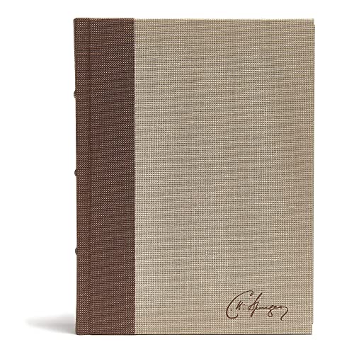 CSB Spurgeon Study Bible, Brown/Tan Cloth Over Board: Study Notes, Quotes, Sermons Outlines, Easy-To-Read Font