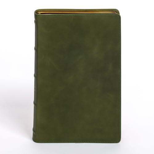 CSB Giant Print Bible, Holman Handcrafted Collection, Marbled Olive Premium Calfskin von Holman Bible Publishers