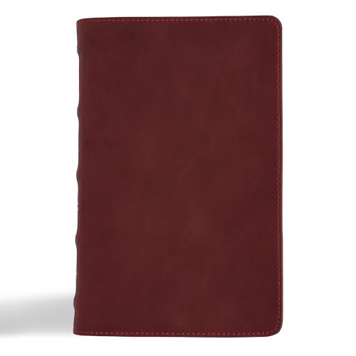 CSB Personal Size Bible, Holman Handcrafted Collection, Marbled Burgundy Premium Calfskin von Holman Bibles